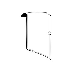 Scribbles Outline Strokes Flag Ribbons