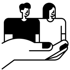 assistance solid icon