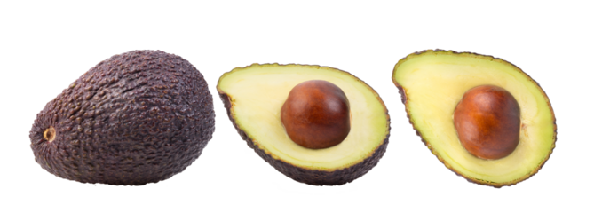 avocado on transparent png