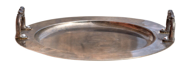 old oval-shaped tray
