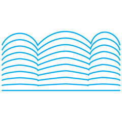 Wave Blue Line vector