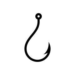 Hook vector. Icon hook isolated on white background