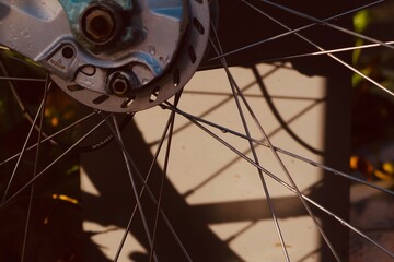 bicycle wheel detail