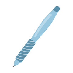 school ink pen, Different art supplies vector illustration. Tools and equipment for painting and drawing