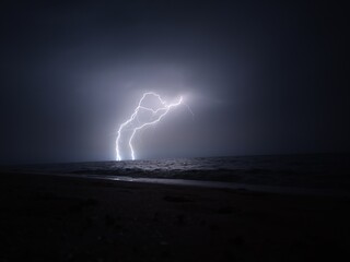 lightning in the sea