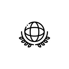 Fototapeta premium peace world icon