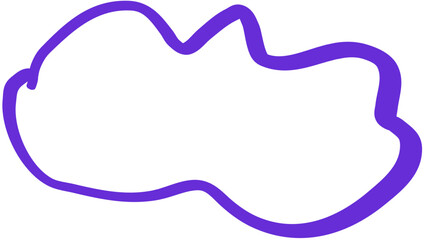 Purple Colored Speech Callout Bubble