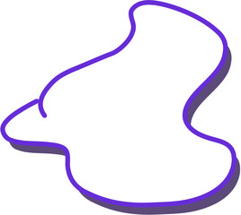 Purple Colored Speech Callout Bubble