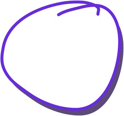 Purple Colored Speech Callout Bubble