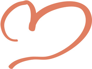 illustration of an line with a symbol love