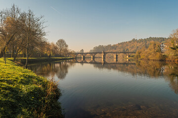 Ancient roman bridge of Ponte da Barca, ancient portuguese village in the north of Portugal.