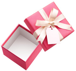 Pink Open Gift Box