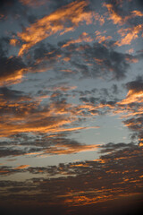 sunset textures on sky