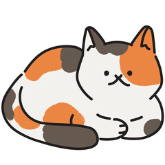 Cute cat  vector illustration