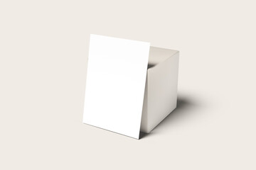 Wedding Invitation Card Blank Mockup