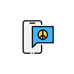peace chat icon
