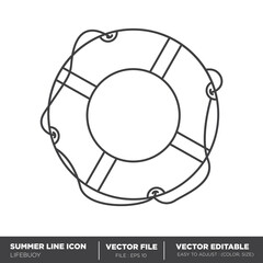 Lifebuoy icon vector illustration - Eps 10
