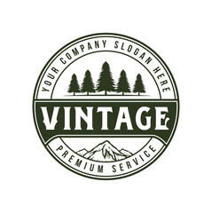 Collection of vintage explorer, wilderness, adventure, camping emblem graphics riding logo template