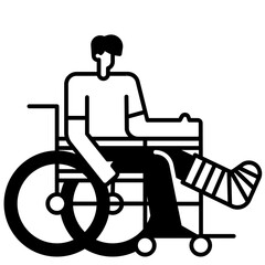Fototapeta premium wheelchair icon