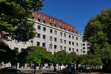Fototapeta na wymiar DDR-Architektur am Gendarmenmarkt Berlin
