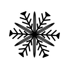 snowflake icon. Vector illustration