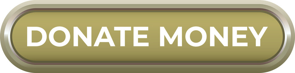 Donate money web button Green Icon Design element for app and website