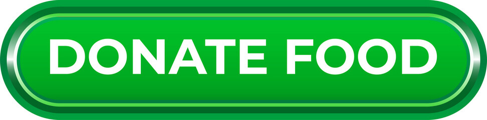 Obraz premium Donate food web button Green Icon Design element for app and website