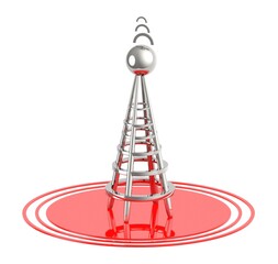 3d wireless tower and its signals
