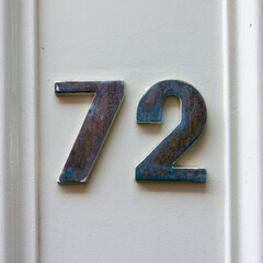 house number seventy two (72)