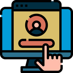 accounting filled outline icon