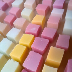 Colorful soap bars, handmade natural zero waste soap, spa and skincare small business idea, solid soap
