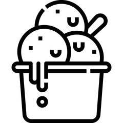 Icecream outline icon