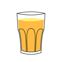 Indian hot drink vector. Indian chai icon. Chai is Indian drink. 