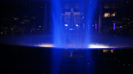 fountain at night