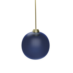 Blue christmas ball