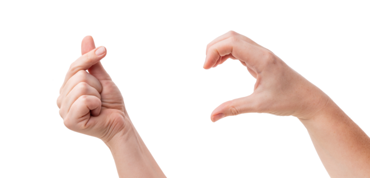 finger heart. Zoomers symbolize love. woman hand showing heart sign isolated on transparent background png
