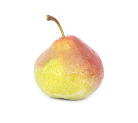 Ripe pear isolated on white background.