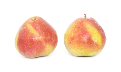 Ripe pears isolated on white background.