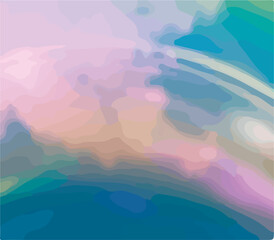 Rainbow Waves Colorful Background
