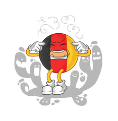 Naklejka premium depressed belgium character. cartoon vector