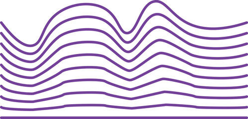 Wave Trend, Wave Shirt Design, Wave Line Vector, Line Art, Trend 