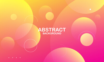 Abstract orange and pink background with circles. Eps10 vector