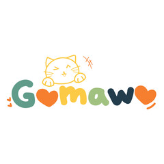 Cute Sticker Reactions Gomawo Color