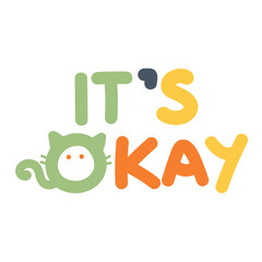 Cute Sticker Reactions Its Okay Color