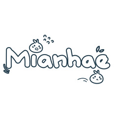 Cute Sticker Reactions Mianhae Outline