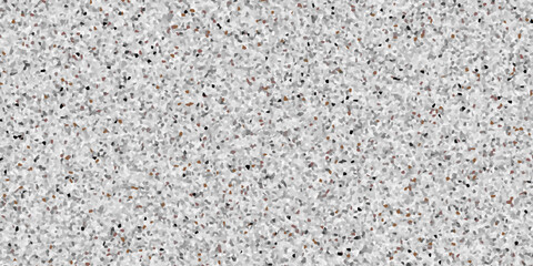 Vector modern terrazzo floor texture mixed black white gray colour stone.The structure of porous stone texture, pebble stone background.><
