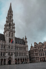 Naklejka premium The great market in Brussels, the capital of Belgium.