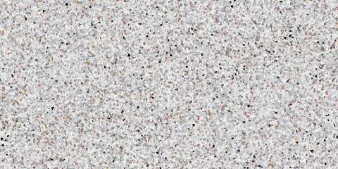 Vector modern terrazzo floor texture mixed black white gray colour stone.The structure of porous stone texture, pebble stone background.><