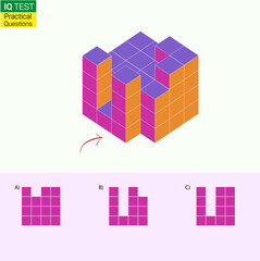Find the Missing Piece. Shape completion questions, Find next shape