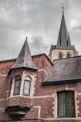 Fototapeta na wymiar The beautiful, underrated city of Mechelen in Belgium with stunning architecture. 